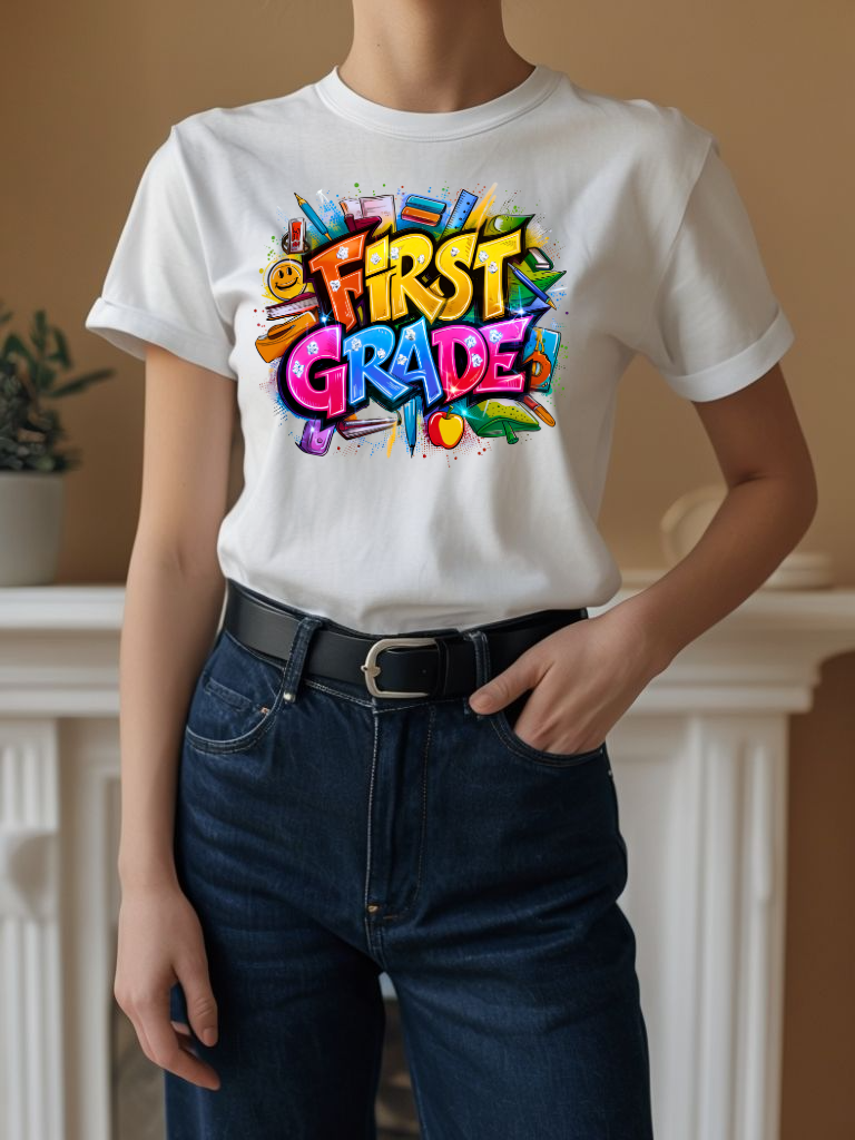 First Grade Back to school Teacher Tshirts (Copy)