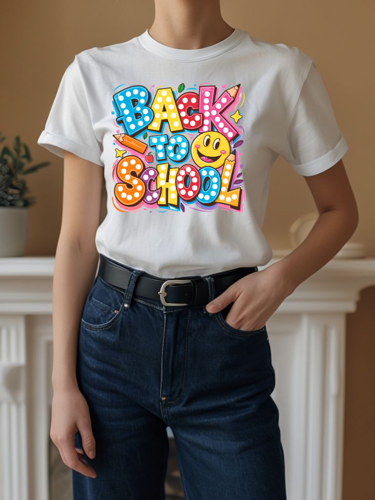 Back to School with lights Teacher Tshirts