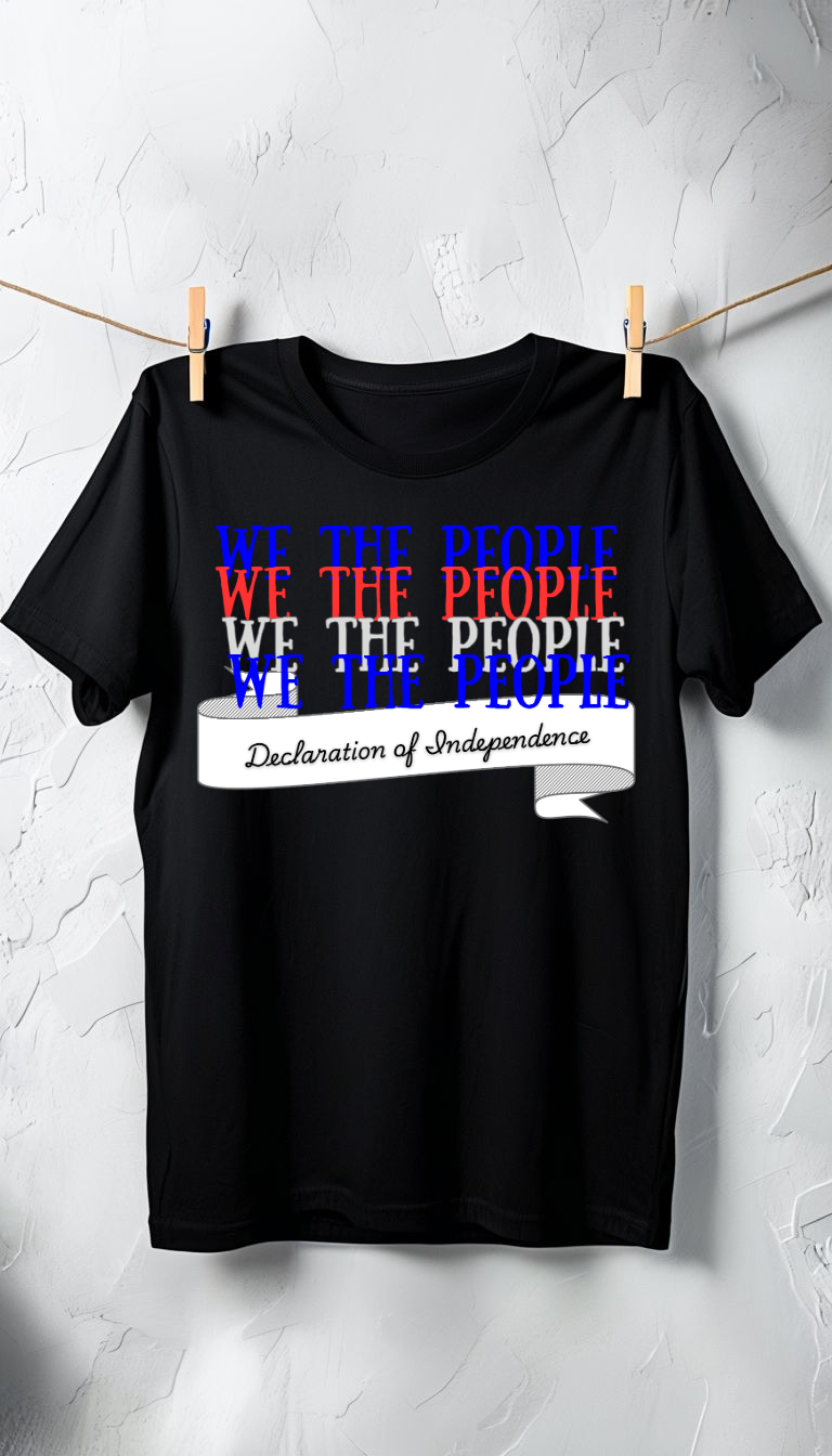 We the People Declaration of Independence History T-shirt