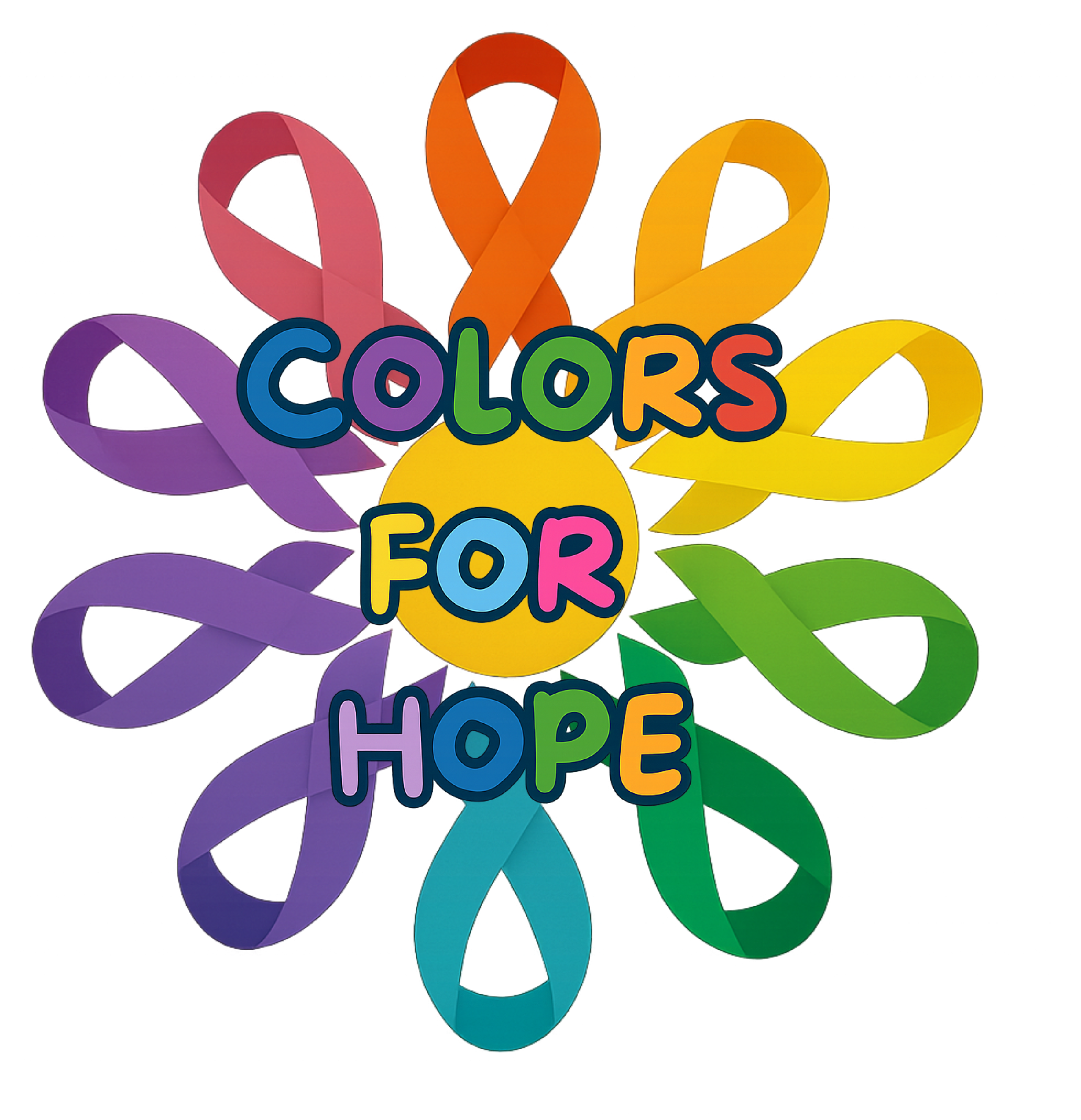 Cancer Awareness Colors for Hope without Confettie