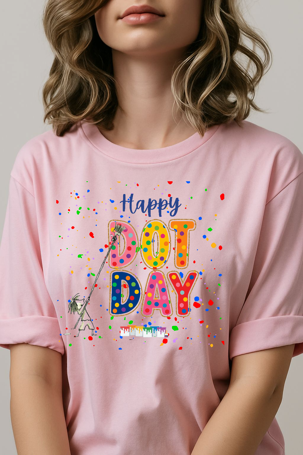 DOT DAY with Girl Teacher T shirt