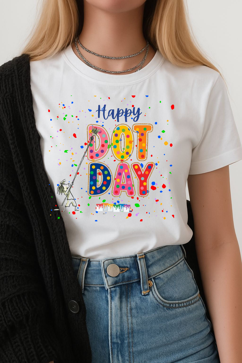 DOT DAY with Girl Teacher T shirt