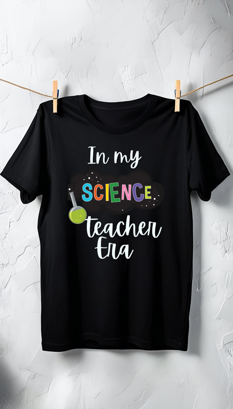 In My Science Teacher Era white letters