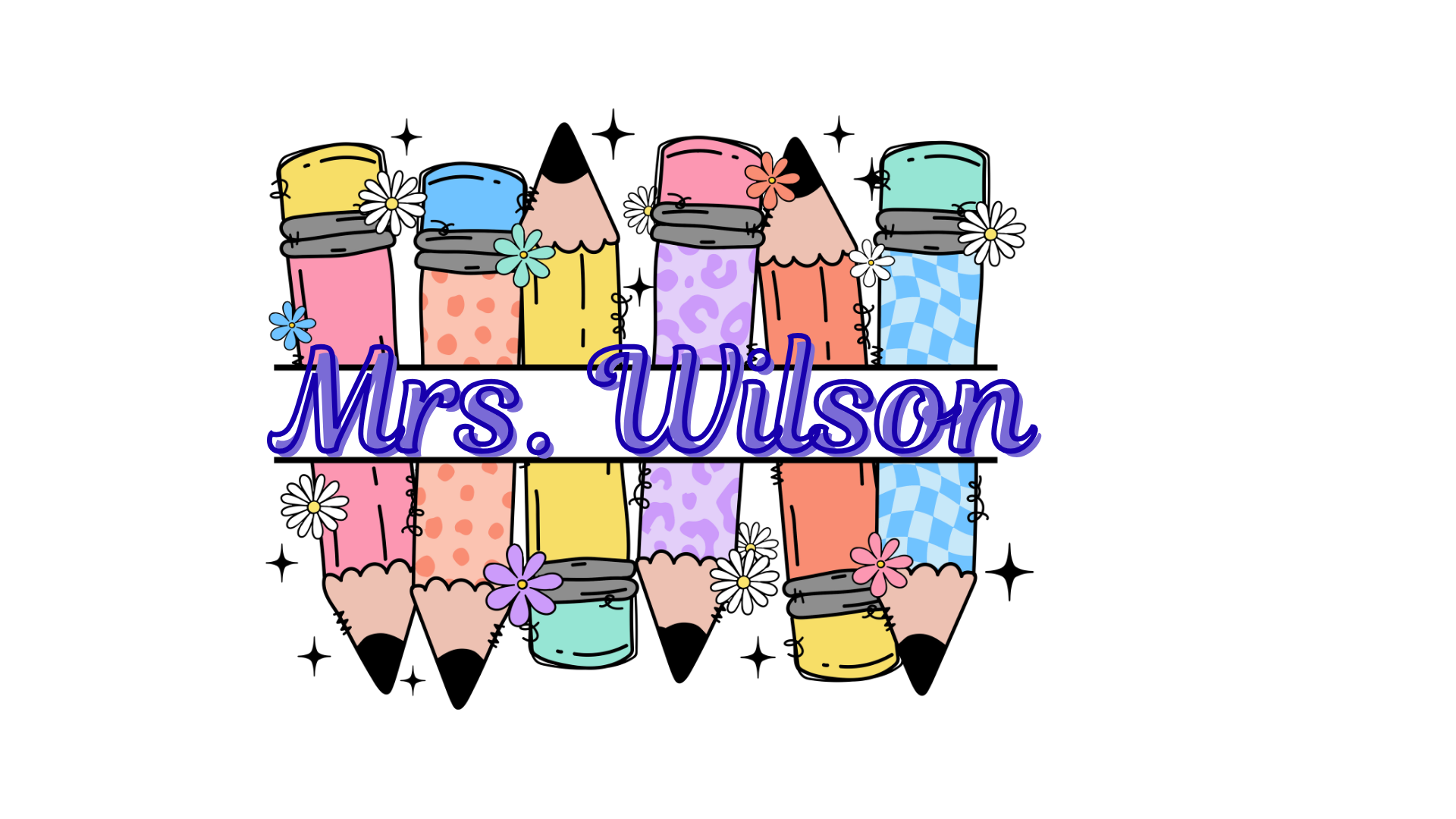Custom Teacher T shirt Pencils (Copy)