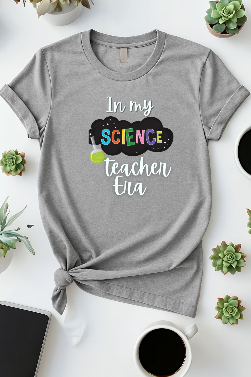 In My Science Teacher Era white letters
