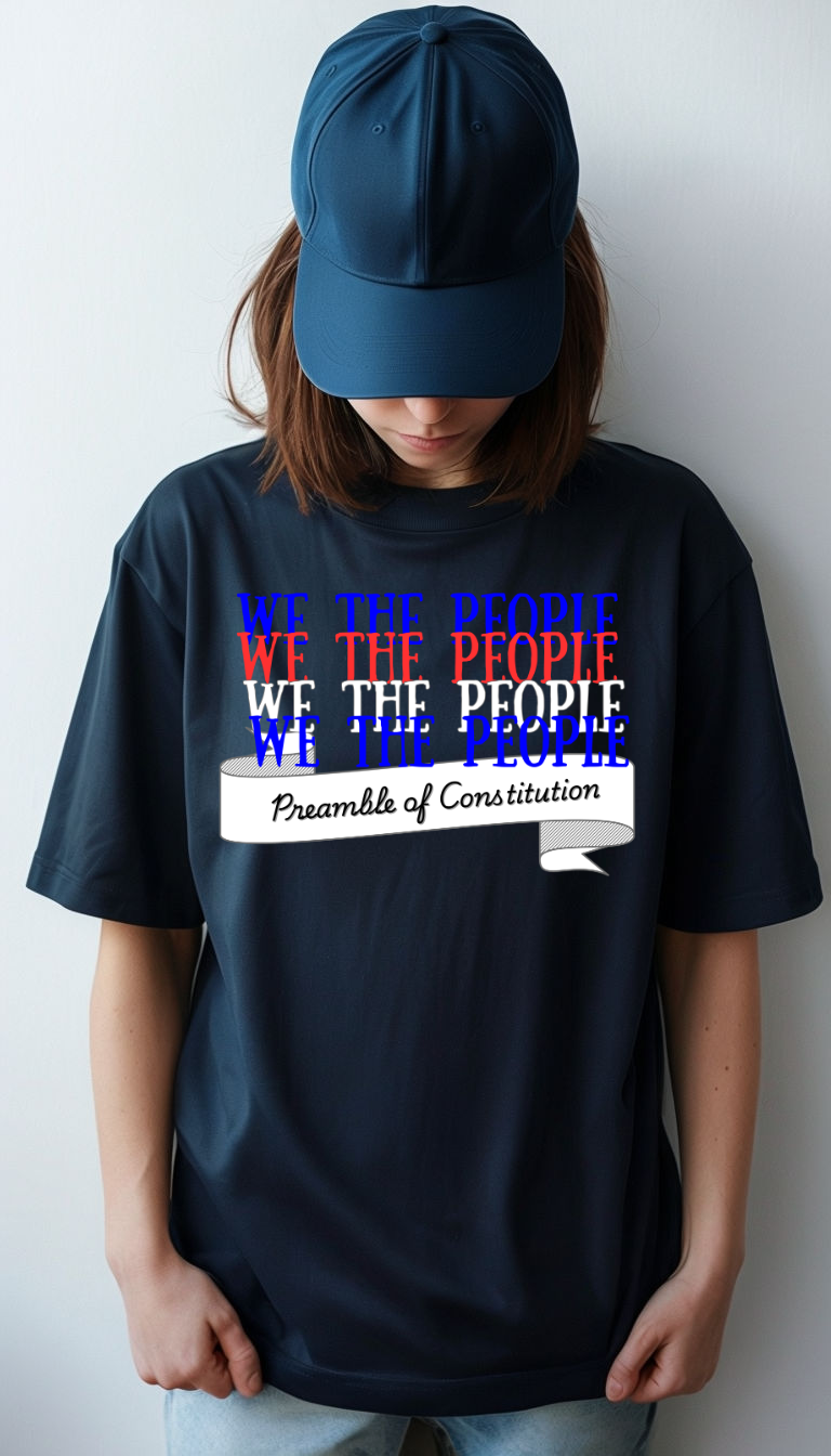 We the People Preamble of Constitution History T-shirt